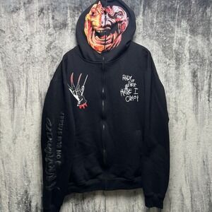 Shoe Palace Nightmare On Elm Street Freddy Krueger Size 2XL Glow Zip Up Hoodie